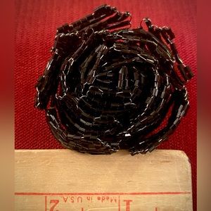 Bugle Beaded Brooch (or pin)